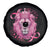 Breast Cancer Awareness Pink Lion Warrior Spare Tire Cover