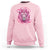 Breast Cancer Awareness Pink Lion Warrior Sweatshirt - Wonder Print Shop