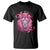 Breast Cancer Awareness Pink Lion Warrior T Shirt - Wonder Print Shop