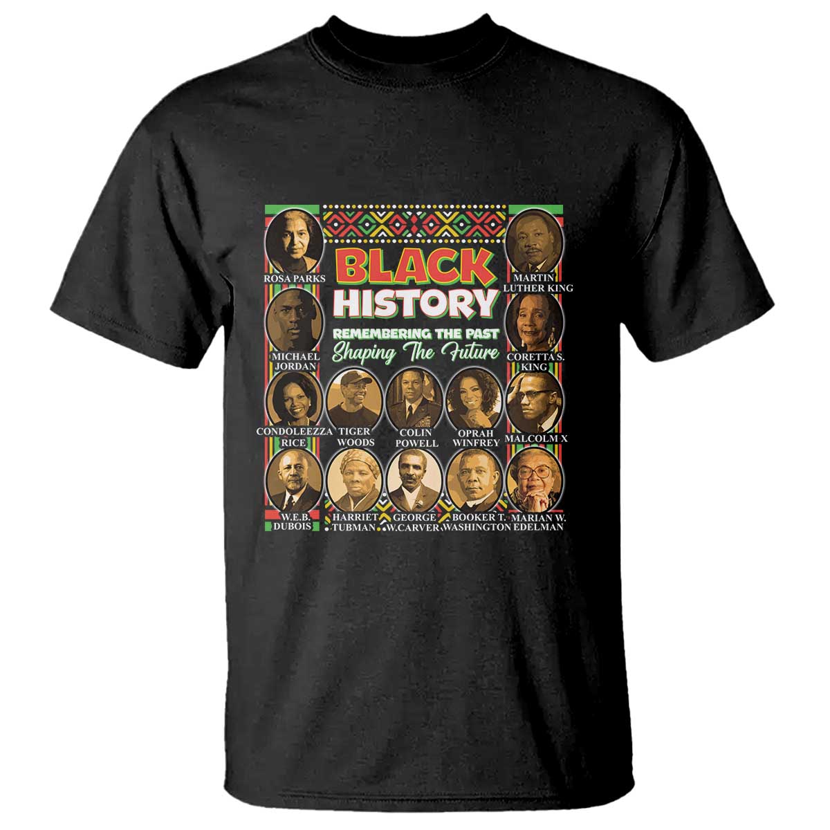 Black History T Shirt Remembering The Past Shaping The Future