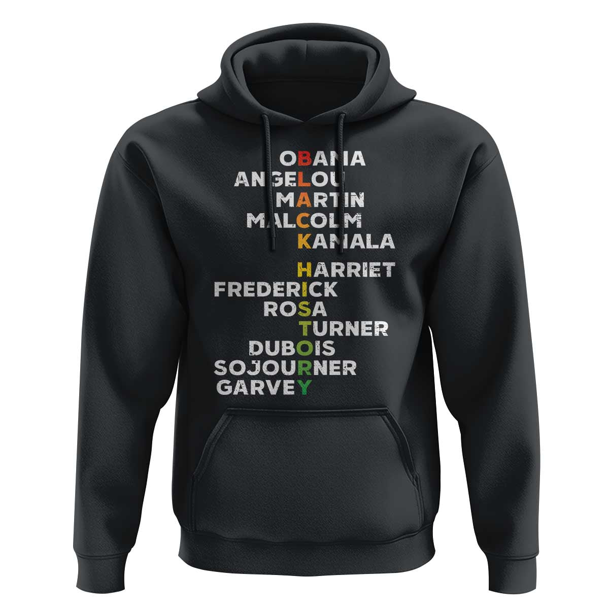 Black History Leaders Hoodie Obama Martin Malcolm Harriet