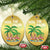 Xmas In Hawaii Christmas Ornament Deck the Palms Firework Flamingo - Wonder Print Shop