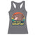 100th Day Of School Racerback Tank Top Moo Deng 100 Days Smarter Retro Baby Hippo