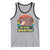 100th Day Of School Tank Top Moo Deng 100 Days Smarter Retro Baby Hippo