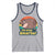 100th Day Of School Tank Top Moo Deng 100 Days Smarter Retro Baby Hippo