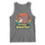 100th Day Of School Tank Top Moo Deng 100 Days Smarter Retro Baby Hippo