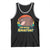 100th Day Of School Tank Top Moo Deng 100 Days Smarter Retro Baby Hippo