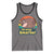 100th Day Of School Tank Top Moo Deng 100 Days Smarter Retro Baby Hippo