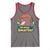 100th Day Of School Tank Top Moo Deng 100 Days Smarter Retro Baby Hippo