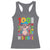 Funny 100th Day Of School Moo Deng Racerback Tank Top Cute Baby Hippo Colorful 100 Days