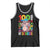 Funny 100th Day Of School Moo Deng Tank Top Cute Baby Hippo Colorful 100 Days