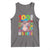 Funny 100th Day Of School Moo Deng Tank Top Cute Baby Hippo Colorful 100 Days