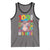 Funny 100th Day Of School Moo Deng Tank Top Cute Baby Hippo Colorful 100 Days