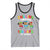 Funny Chilling Through 100 Days Of school Tank Top