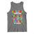 Funny Chilling Through 100 Days Of school Tank Top