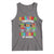 Funny Chilling Through 100 Days Of school Tank Top