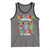 Funny Chilling Through 100 Days Of school Tank Top