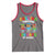 Funny Chilling Through 100 Days Of school Tank Top