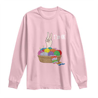 Funny Crochet Long Sleeve Shirt I'm Ok Knitting