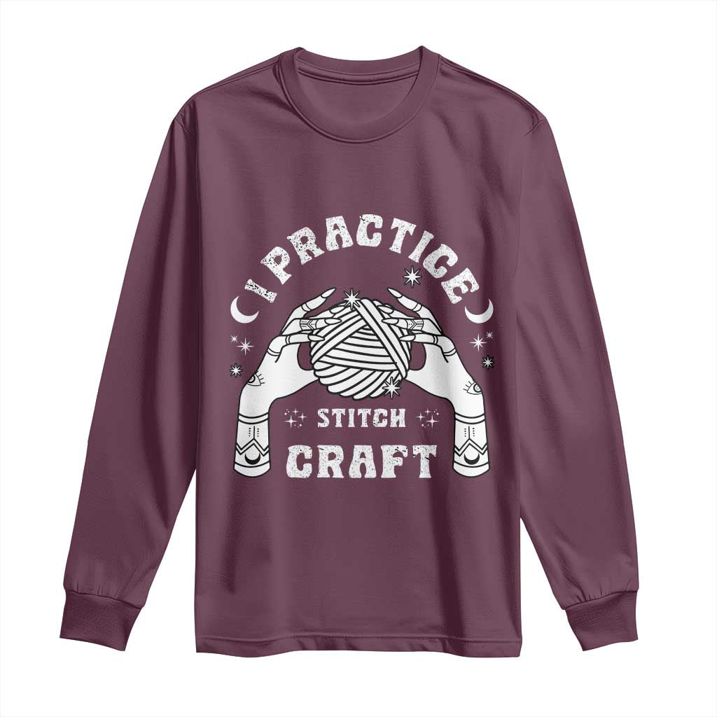 Witch Crochet Long Sleeve Shirt I Practice Stitch Craft