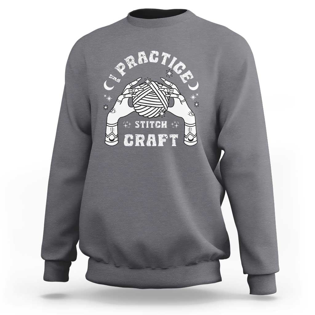 Witch Crochet Sweatshirt I Practice Stitch Craft