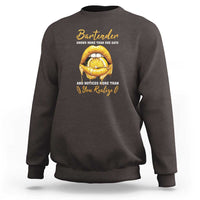 Bartender Sweatshirt Knows More Than She Says