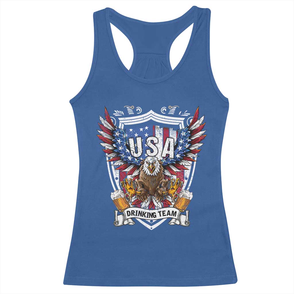 USA Drinking Team Racerback Tank Top