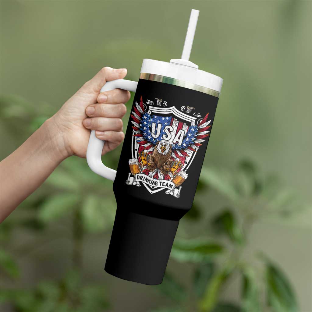 USA Drinking Team Tumbler With Handle