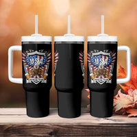 USA Drinking Team Tumbler With Handle
