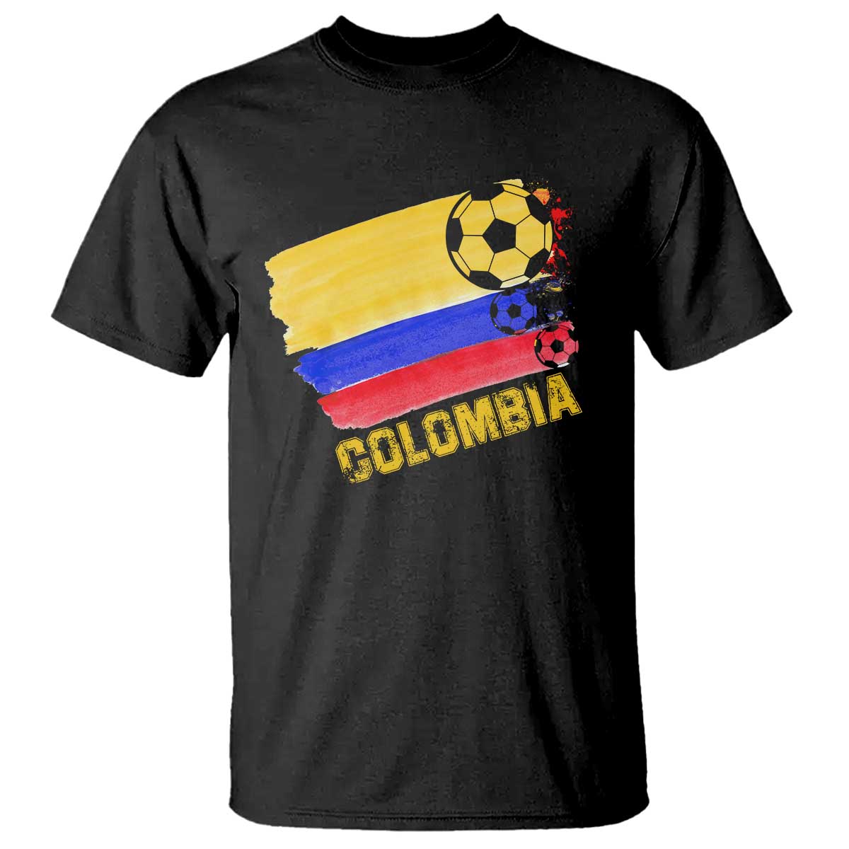 Colombian Colombia Soccer Support T Shirt - Wonder Print Shop