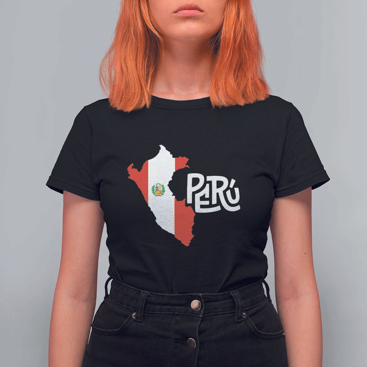 Peruvian Pride T Shirt For Women Peru Est. 1821 - Wonder Print Shop