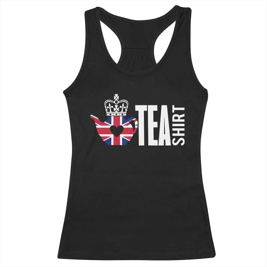 Funny English Tea UK Flag Racerback Tank Top