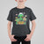 Alien Eating Pizza Outer Space With Planet UFO T Shirt For Kid - Wonder Print Shop