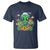 Alien Eating Pizza Outer Space With Planet UFO T Shirt - Wonder Print Shop