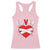 Broken Heart Lover Or Loser Single Day Anti Valentine Racerback Tank Top