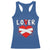 Broken Heart Lover Or Loser Single Day Anti Valentine Racerback Tank Top