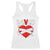 Broken Heart Lover Or Loser Single Day Anti Valentine Racerback Tank Top