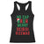 Funny Xmas Racerback Tank Top No Cap BRUH Merry Skibidi Rizzmas