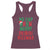 Funny Xmas Racerback Tank Top No Cap BRUH Merry Skibidi Rizzmas