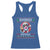 Funny Xmas Racerback Tank Top Skibidi Rizzmas Santa Bubble Gum