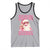 Funny Xmas Tank Top Skibidi Rizzmas Pink Santa Bubble Gum