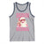 Funny Xmas Tank Top Skibidi Rizzmas Pink Santa Bubble Gum