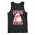 Funny Xmas Tank Top Skibidi Rizzmas Pink Santa Bubble Gum