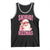 Funny Xmas Tank Top Skibidi Rizzmas Pink Santa Bubble Gum