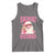 Funny Xmas Tank Top Skibidi Rizzmas Pink Santa Bubble Gum