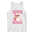 Funny Xmas Tank Top Skibidi Rizzmas Pink Santa Bubble Gum