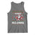 Funny Xmas Tank Top Skibidi Rizzmas Cool Santa Skateboard Rizz