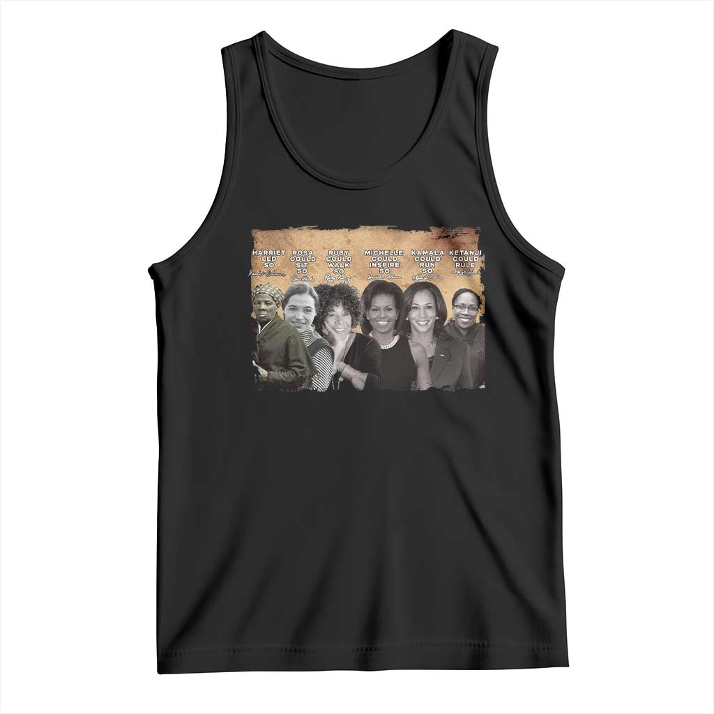 Black Women History Tank Top Harriet Led So Rosa Could Sit Black History