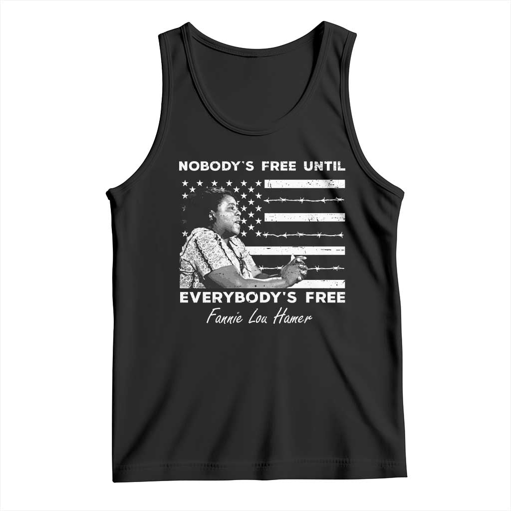 Fannie Lou Hamer Tank Top Nobody's Free Until Everybody's Free Black History