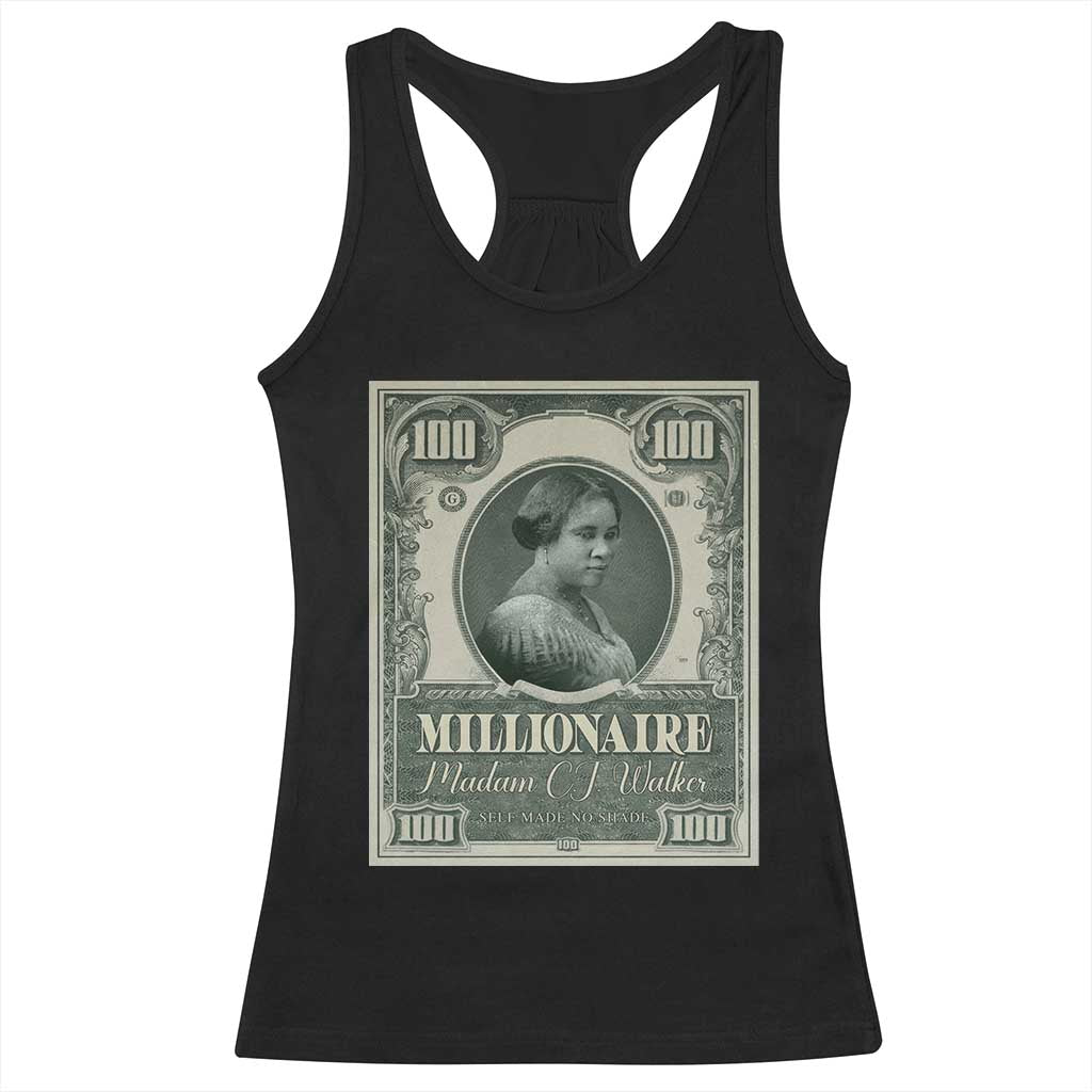 Madam C.J. Walker Racerback Tank Top Millionaire Black Women Pride